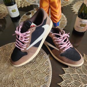 nike air jordan 1 low og travis scott brown black pink cq4277 001 sneakers men