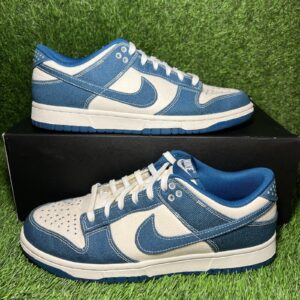 size 10 nike dunk low se sashiko industrial blue