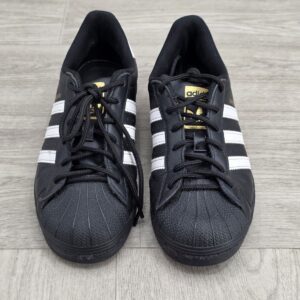 adidas superstar sneakers men’s 5.5 black white striped low top ef5398