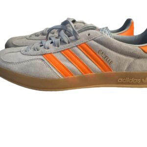 size 11.5 adidas gazelle indoor wonder blue orange new sneakers