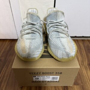 size 10 adidas yeezy boost 350 v2 cloud white non reflective used no insoles