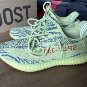 adidas yeezy boost 350 v2 men's sneakers size 9 sefrye yellow b37572