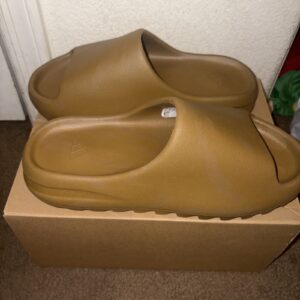 adidas yeezy slide ochre gw1931 size 9 men’s new with box