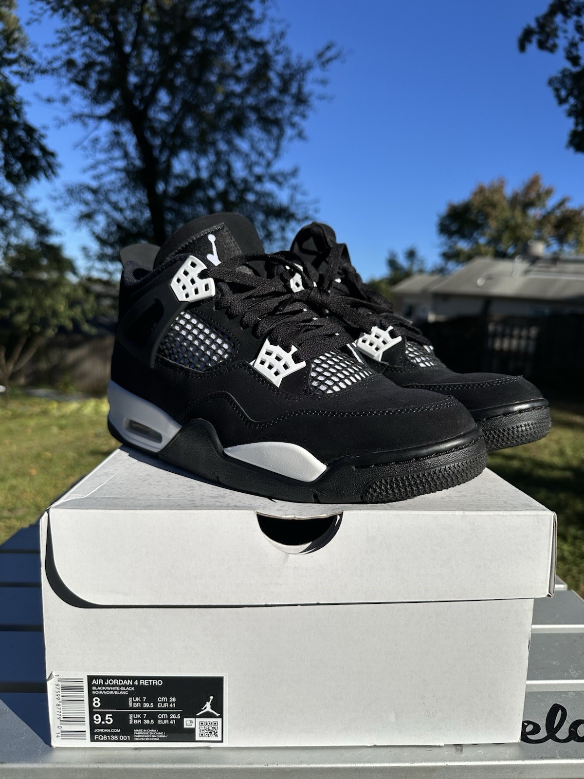 jordan 4 white thunder men's 8 jordan 4 white thunder men's 8