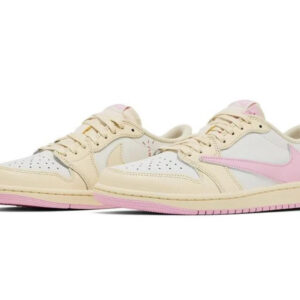 travis scott x air jordan 1 retro low og 'muslin pink' iq7604 100 ship now