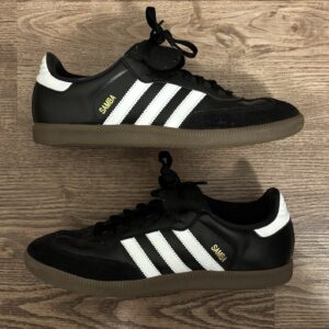 adidas samba classic low top black white leather sneaker