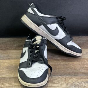 nike dunk low retro white black panda sneakers size 7