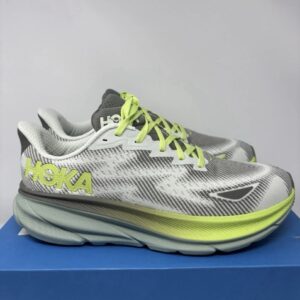 hoka one one clifton 9 gtx 1141470f stlv slate aloe vera green men's size 10.5 d