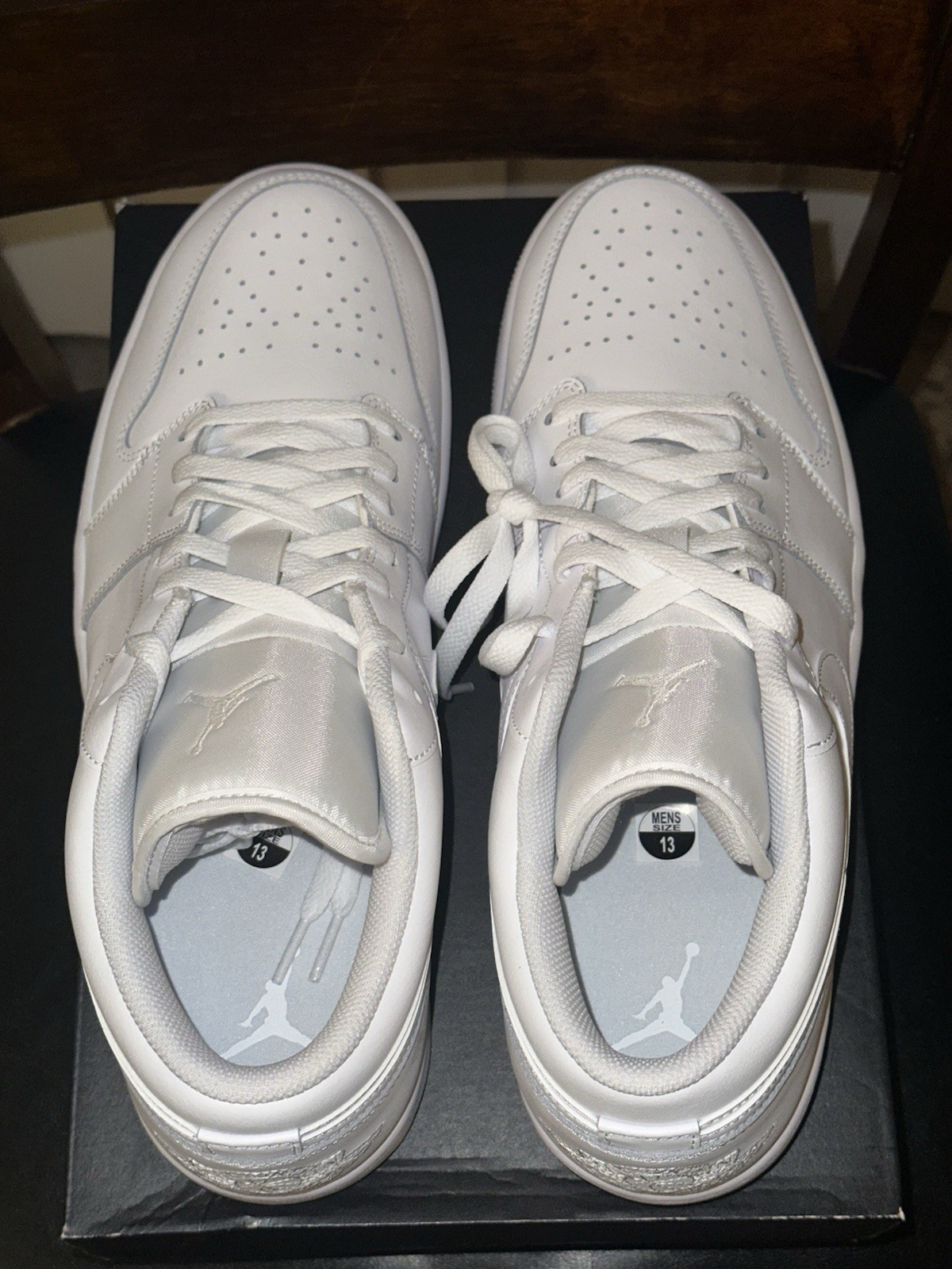 new nike air jordan 1 low triple white sz 13 553558 136 sneakers no box top new nike air jordan 1 low triple white sz 13 553558 136 sneakers no box top