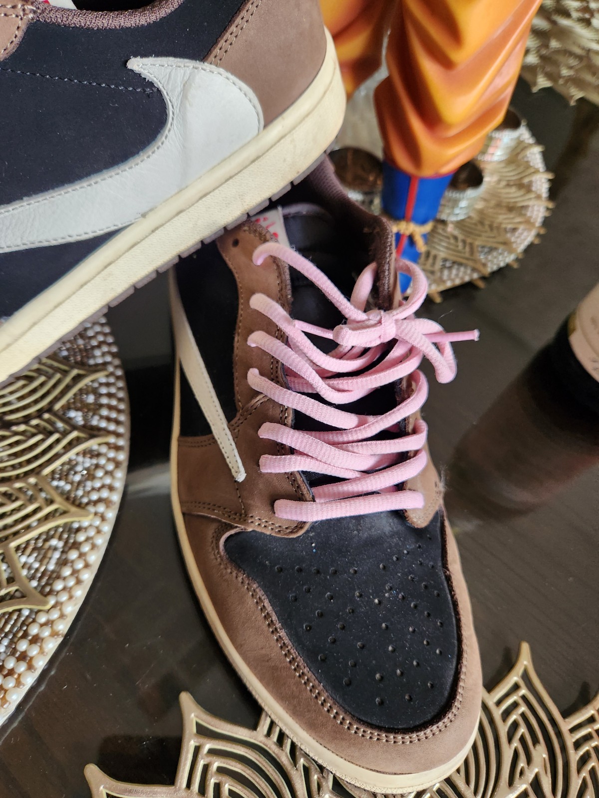 nike air jordan 1 low og travis scott brown black pink cq4277 001 sneakers men nike air jordan 1 low og travis scott brown black pink cq4277 001 sneakers men