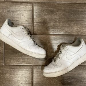 nike air force 1 '07 triple white low top leather sneakers cw2288 111 men