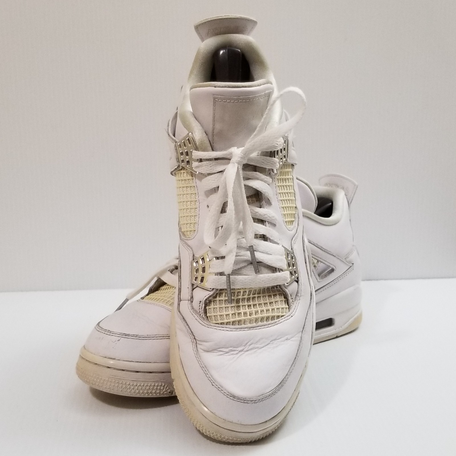 nike air jordan 4 retro pure money white metallic silver 308497 100 mens sz 10.5 nike air jordan 4 retro pure money white metallic silver 308497 100 mens sz 10.5