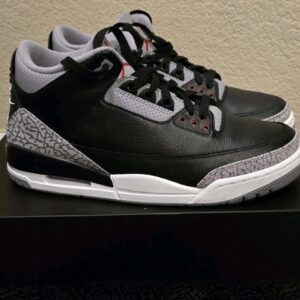 size 10 air jordan 3 retro og 2024 black cement