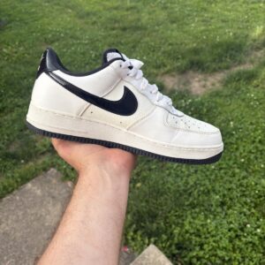 nike air force 1 ’07 men’s shoe sneaker white / black size 11