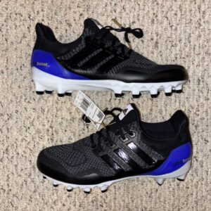 adidas ultraboost football cleats black purple size 10.5 new jp7410 ub fb