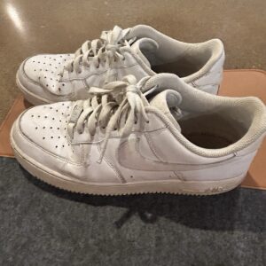 worn nike air force 1 07’ white cw2288 111 size 10 no insole