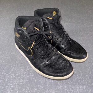 nike air jordan 1 retro high og city of flight black gold 555088 031 mens 11