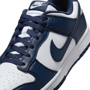 nike dunk low white midnight navy