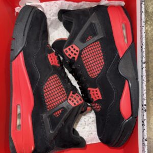 size 9.5 jordan 4 retro mid red thunder