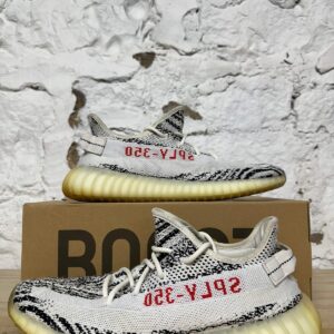 adidas yeezy boost 350 v2 'zebra' men’s size 12 pre owned sneakers cp9654