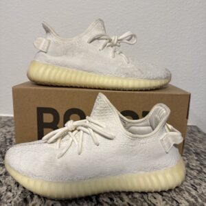 size 8 adidas yeezy boost 350 v2 low cream white / triple white