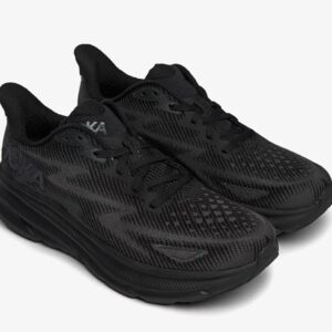 $190 clifton 9 men’s black gray sneakers eva lite sole sz 11.5d us 46eu euc
