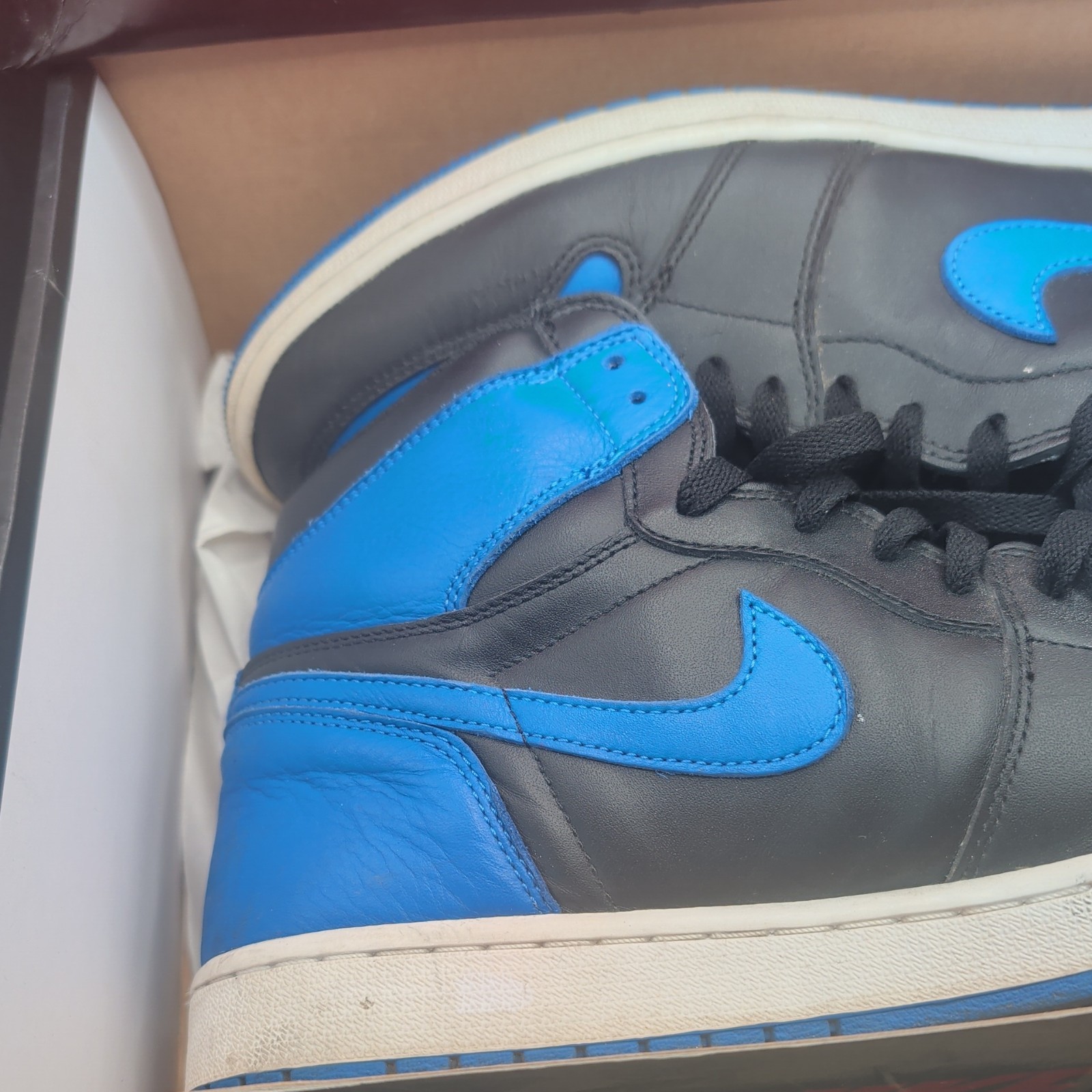 air jordan 1 retro high og royal black blue 555088 007 mens size 13 with box air jordan 1 retro high og royal black blue 555088 007 mens size 13 with box