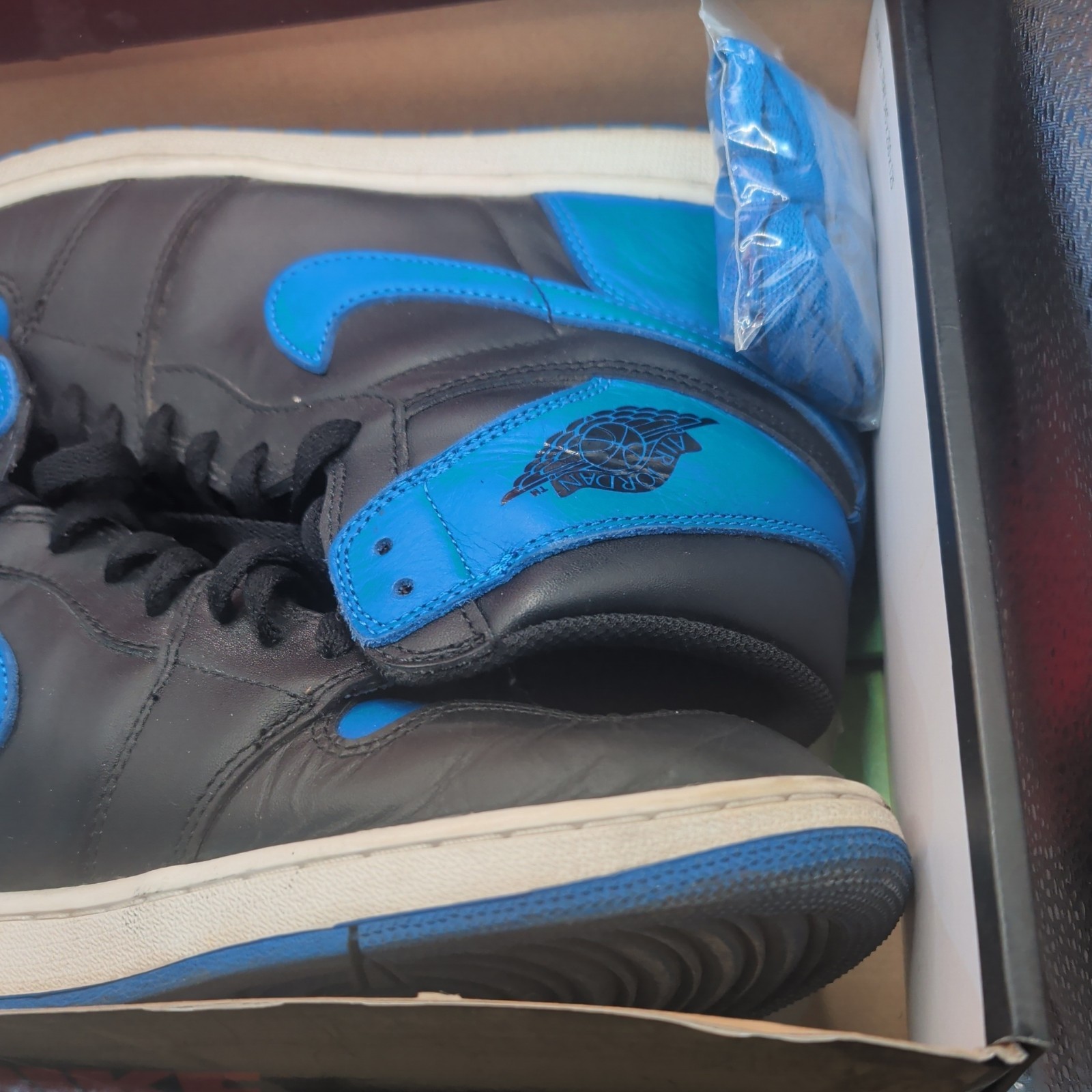 air jordan 1 retro high og royal black blue 555088 007 mens size 13 with box air jordan 1 retro high og royal black blue 555088 007 mens size 13 with box