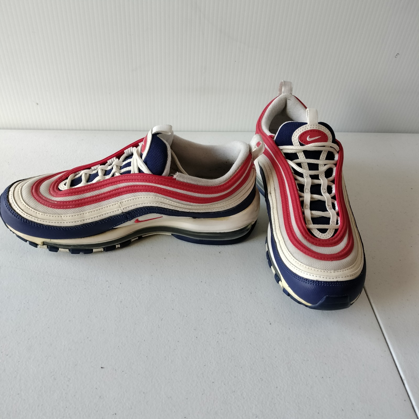 nike air max 97 usa mens 7.5 white university red blue cw 5584 100 nike air max 97 usa mens 7.5 white university red blue cw 5584 100