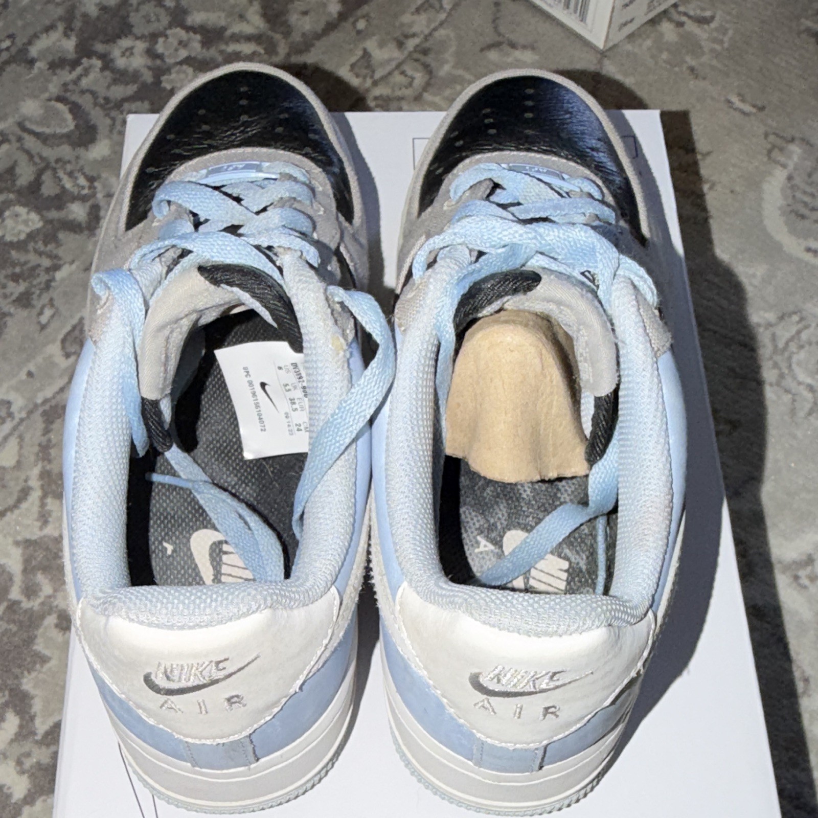 nike air force 1 low sneakers black/gray/light blue dv3892 900. nike air force 1 low sneakers black/gray/light blue dv3892 900.