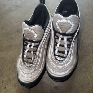 size 9 nike air max 97 black metallic silver