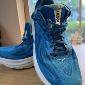 hoka clifton 10 running shoes blue men’s size 10d / eu 44 athletic sneakers