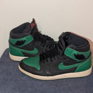 nike air jordan 1 retro og high pine green 2.0 mens size 10.5 555088 030