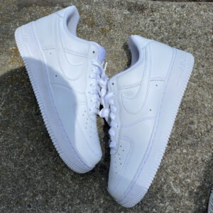 nike air force 1 '07 low top triple white leather men's sneakers cw2288 111 sz8m