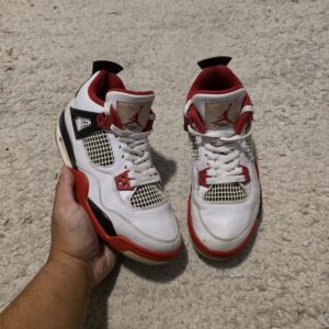 size 6 jordan 4 retro fire red