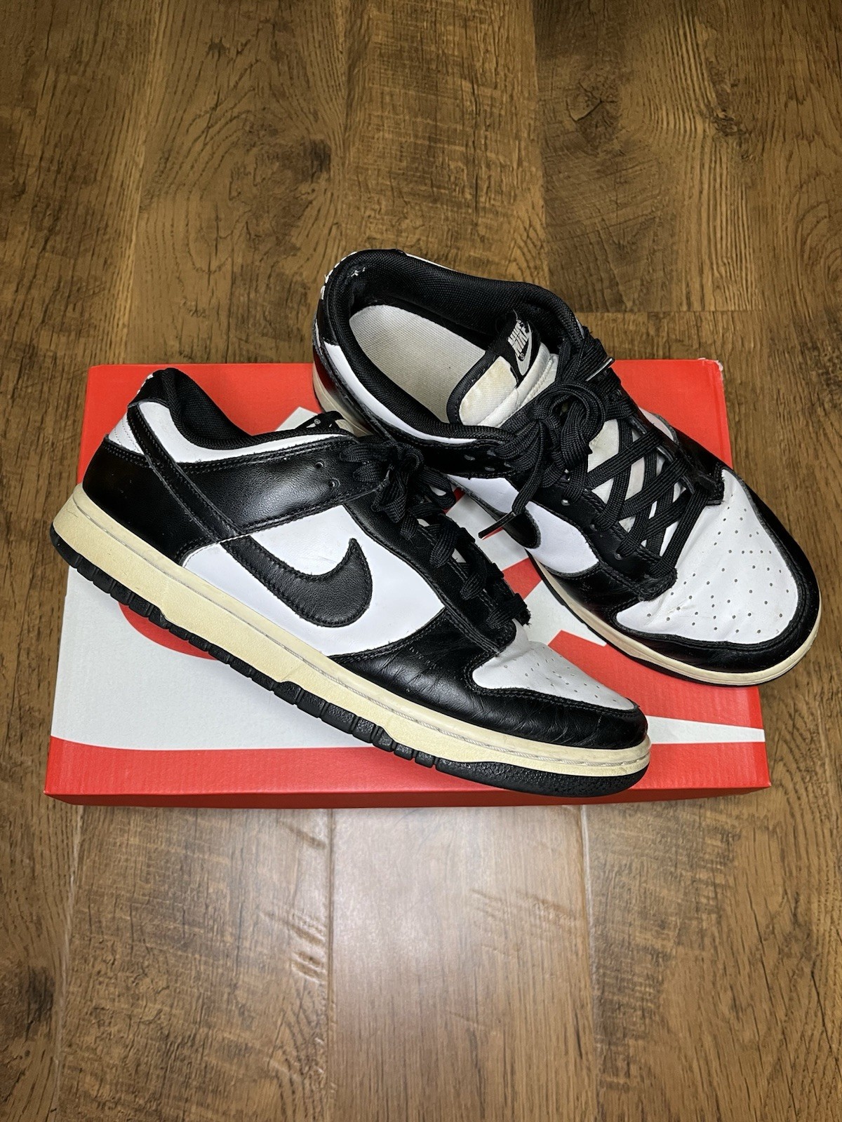 used nike dunk low black/white panda mens dd1391100 size 10 replacement box used nike dunk low black/white panda mens dd1391100 size 10 replacement box
