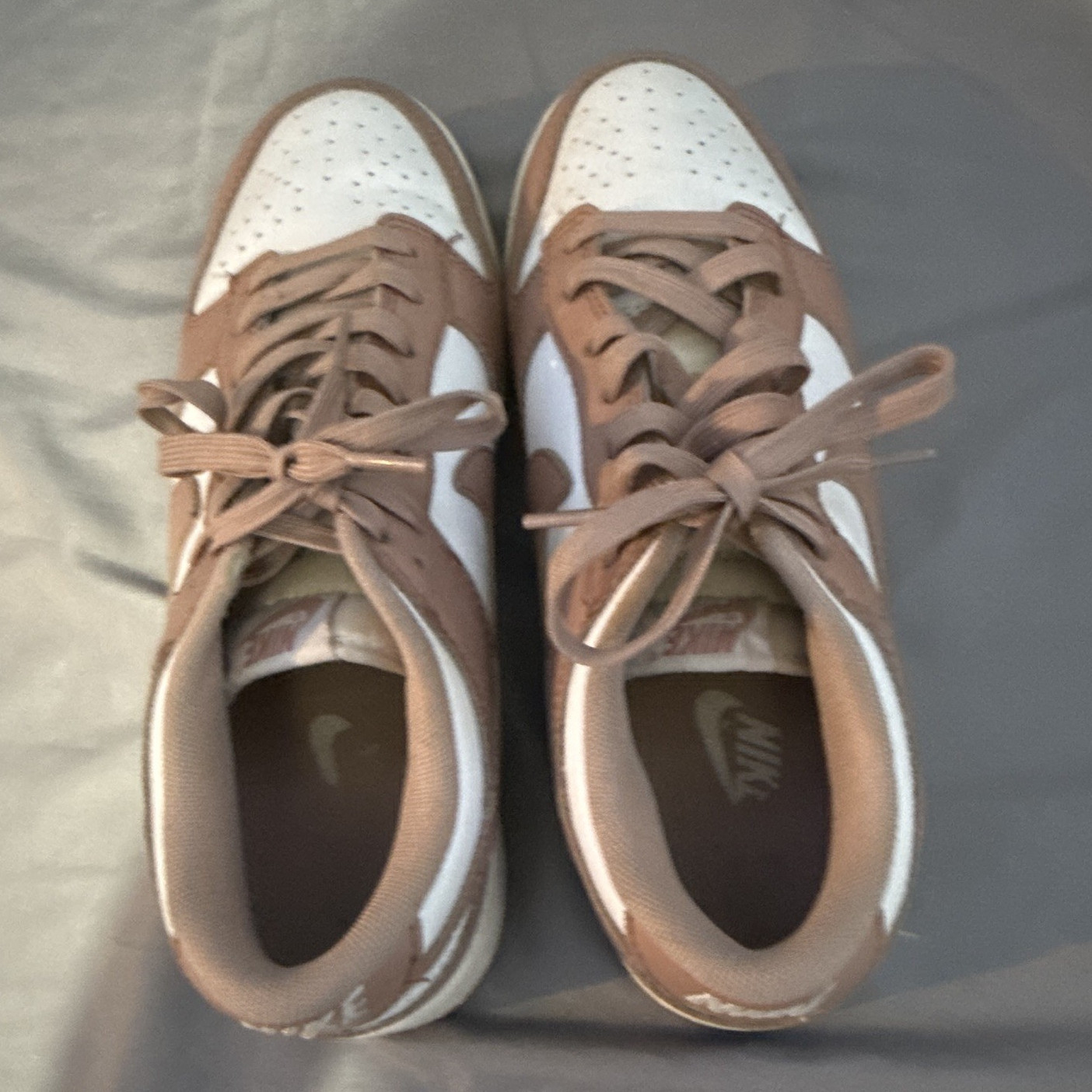nike dunk low men’s brown/white colorblock low top lace up sneakers rubber nike dunk low men’s brown/white colorblock low top lace up sneakers rubber