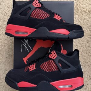 size 8.5 air jordan 4 retro mid red thunder