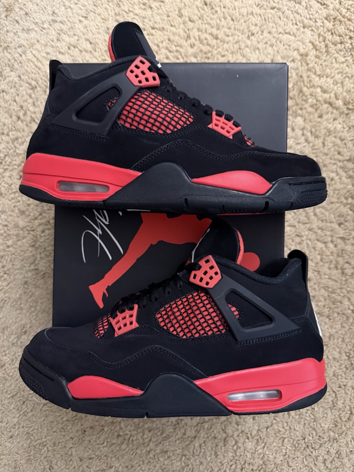 size 8.5 air jordan 4 retro mid red thunder size 8.5 air jordan 4 retro mid red thunder