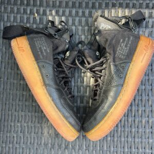 nike sf air force 1 mid gs 'black gum'