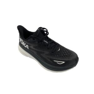 hoka clifton 9 running shoes mens 14 black white 1127895 sneaker