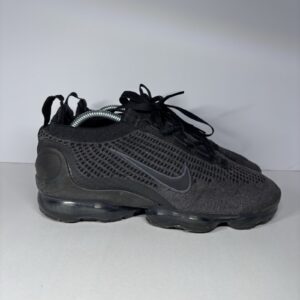 nike air vapormax 2021 flyknit triple black running shoes size 8 mens dh4084 001