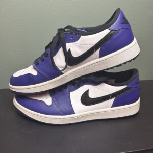dd9315 105 air jordan 1 retro low golf court purple 2022 men's size 10.5