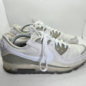 nike air max terrascape 90 shoes men's 10 triple white athletic running sneakers