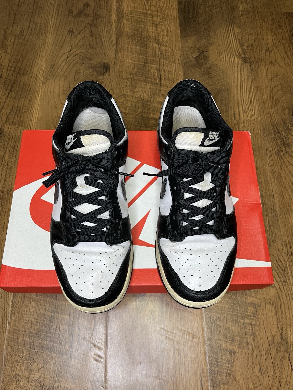 used nike dunk low black/white panda mens dd1391100 size 10 replacement box used nike dunk low black/white panda mens dd1391100 size 10 replacement box