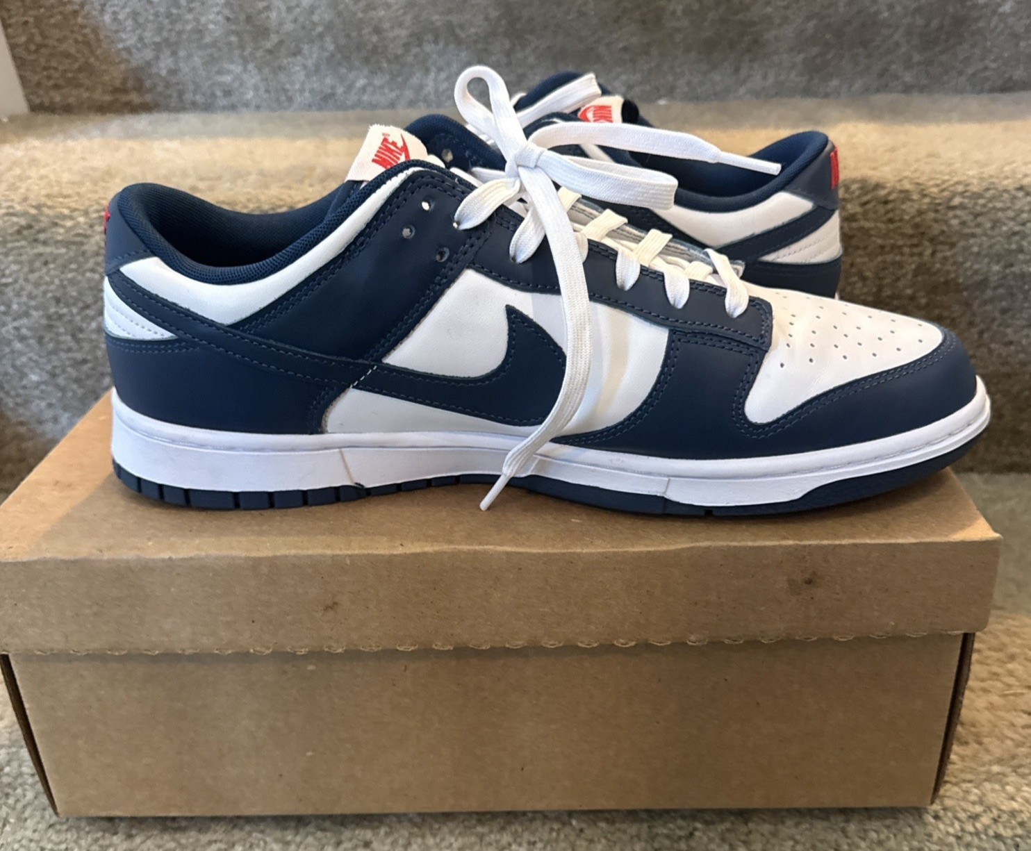 nike dunk low valerian blue, men's size 13 pre owned dd1391 400 nike dunk low valerian blue, men's size 13 pre owned dd1391 400
