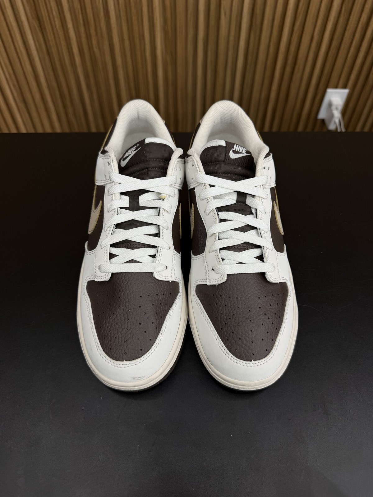 nike dunk low next nature summit white baroque brown size 12, preowned r nike dunk low next nature summit white baroque brown size 12, preowned r
