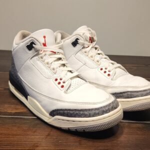 authentic air jordan 3 reimagined white cement 2023 size 8 used