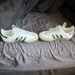 adidas samba og white black gum leather men's athletic sneakers 2024