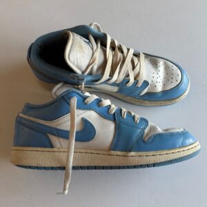 nike air jordan 1 low blue white mens 7 used